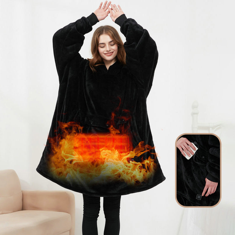 Sudadera manta calefactable USB con 3 niveles de calor
