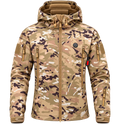 Chaqueta calefactable con capucha en camuflaje