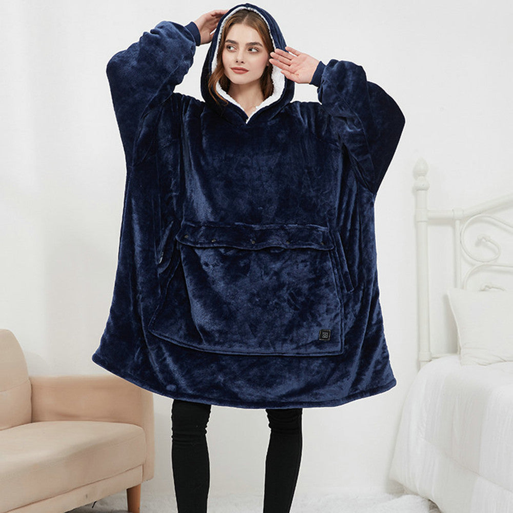 Sudadera manta calefactable USB con 3 niveles de calor