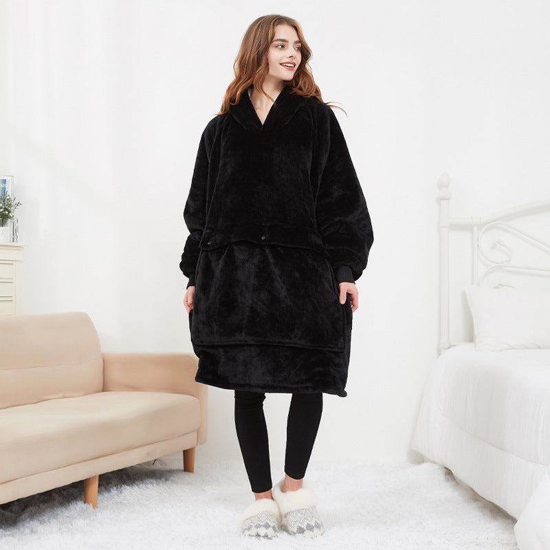 Sudadera manta calefactable negra